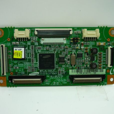 SKU: sj-LJ92-01705C Warranty: 180-Day Warranty Part Type: Main Logic CTRL Board, Control Board, Logic Main, CTRL Board Part Number: LJ92-01705C Part Usage: Plasma Panel Manufacturer: Samsung PCB Number: LJ41-08387A PBA Number: LJ92-01705C Notes, Comments & Additional Information: ShopJimmy recommends ordering by part number whenever possible. Often times there are TV models that use more than one set of parts and/or panels. Brands: Insignia, Samsung Important Message: Partial PBA number (705C) can be found on a sticker. TV Part Types: Logic Board TV Models: Insignia NS-50P650A11 Samsung PN50C430A1DXZA PN50C450B1DXZA